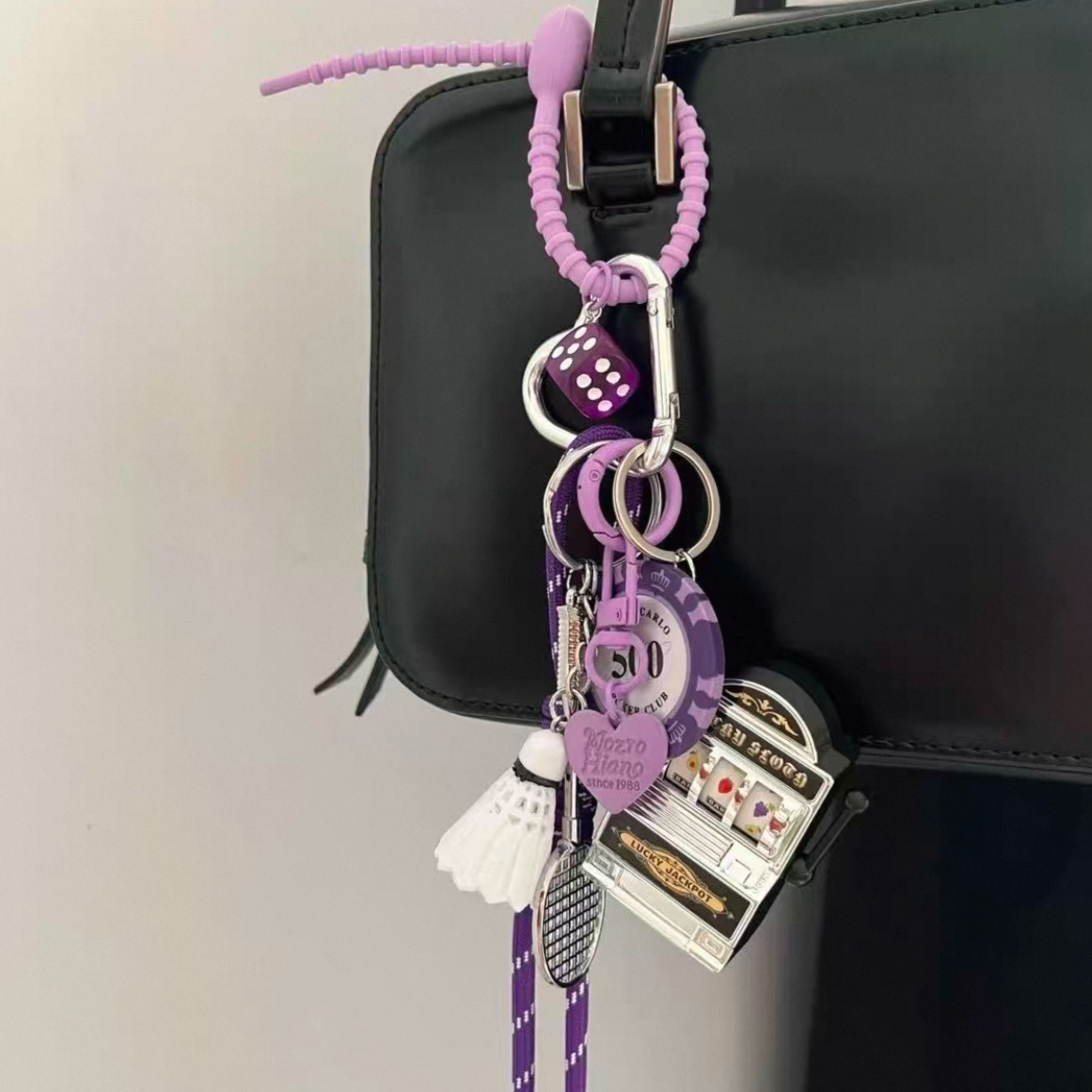 Purple Roulette Charm