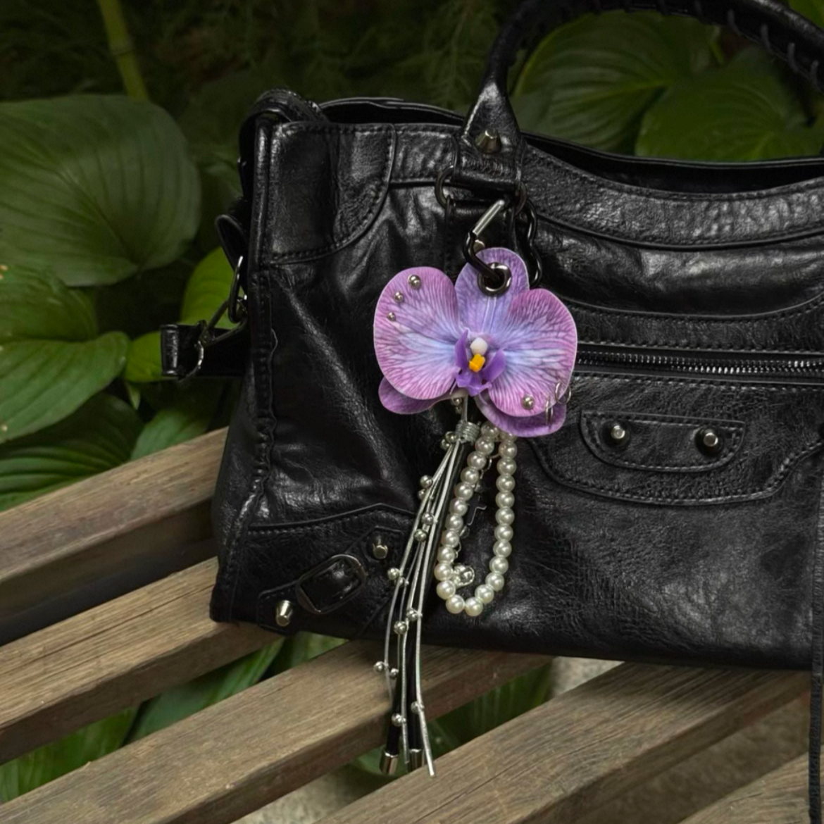 Laced Orchid Charm