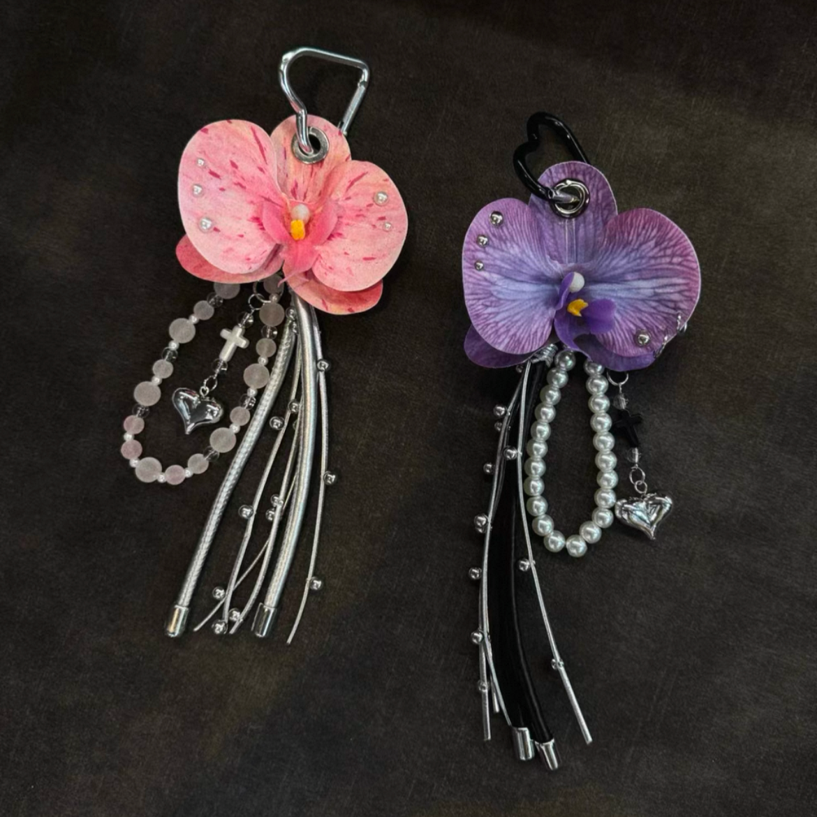 Laced Orchid Charm