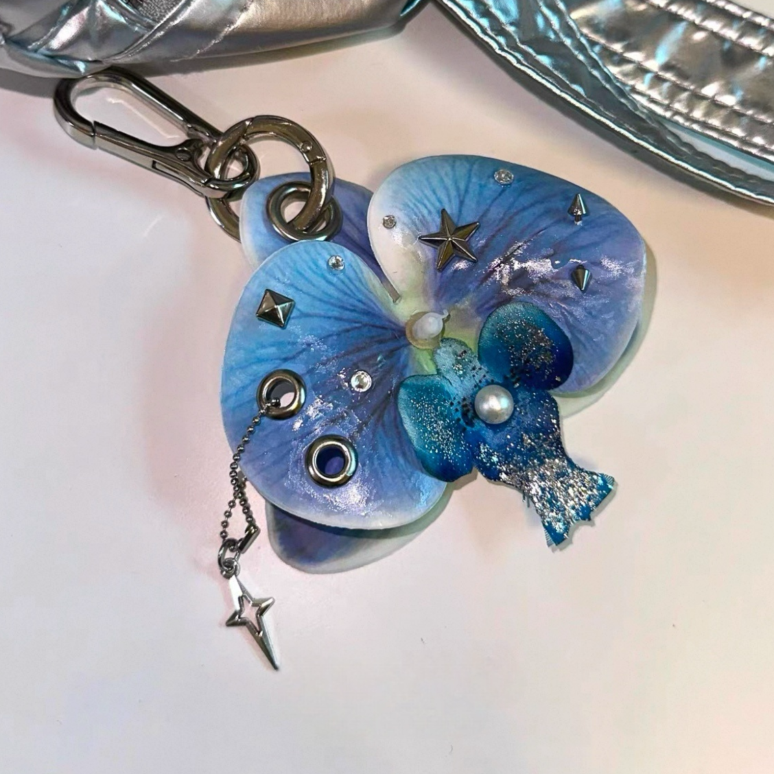Midnight Orchid Charm
