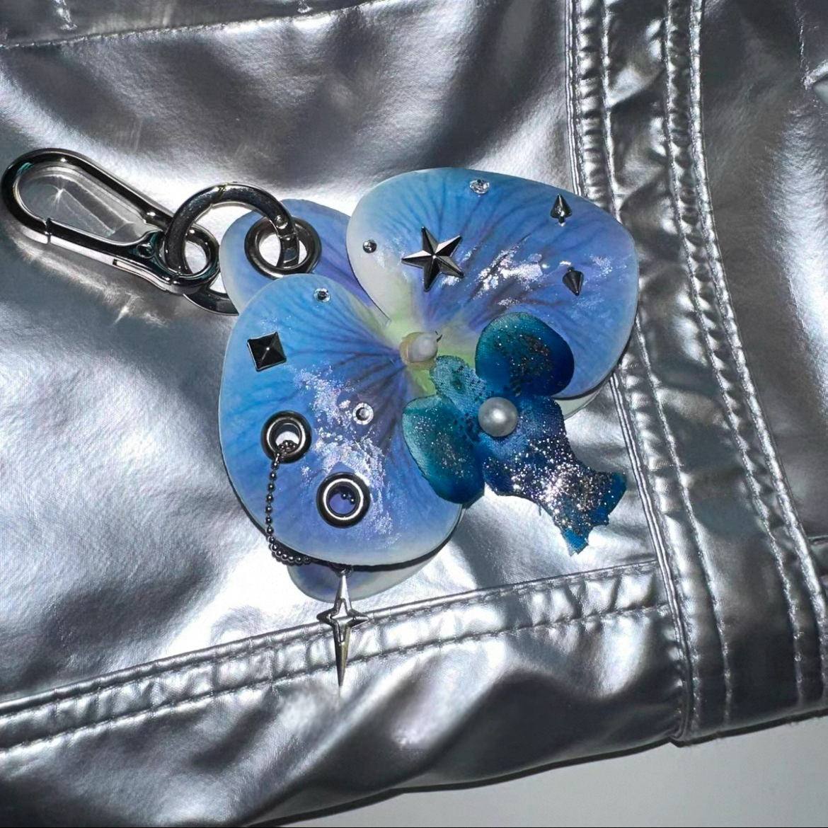Midnight Orchid Charm