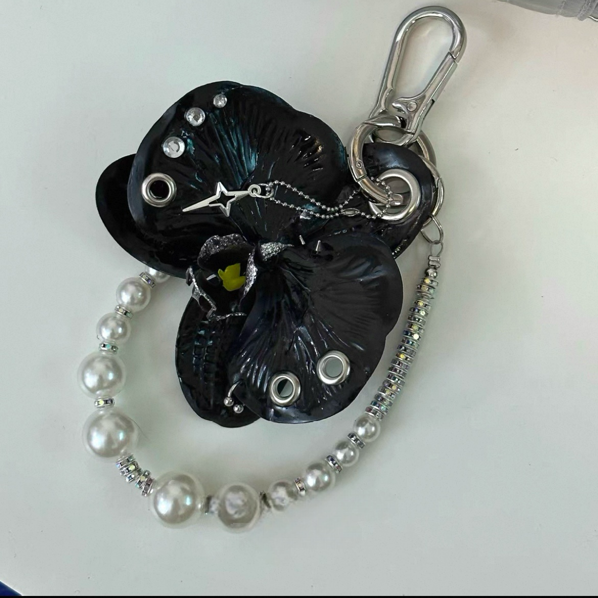 Midnight Orchid Charm