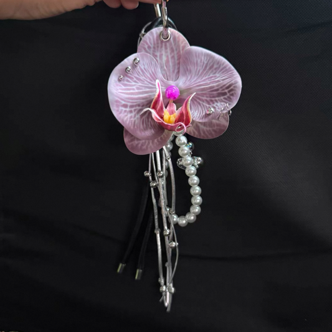Laced Orchid Charm