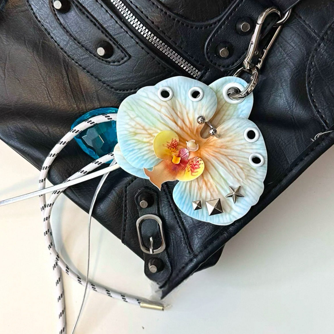 Midnight Orchid Charm