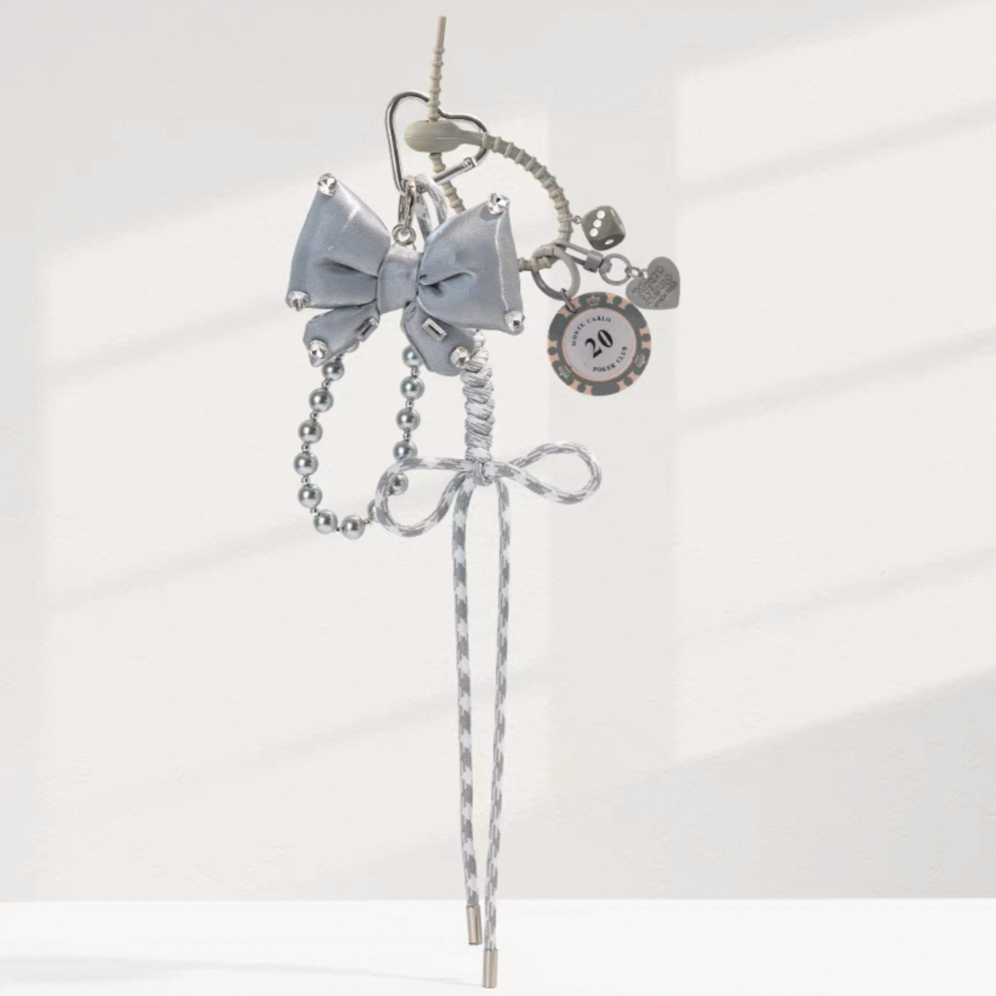 LuckyPink Bow Charm
