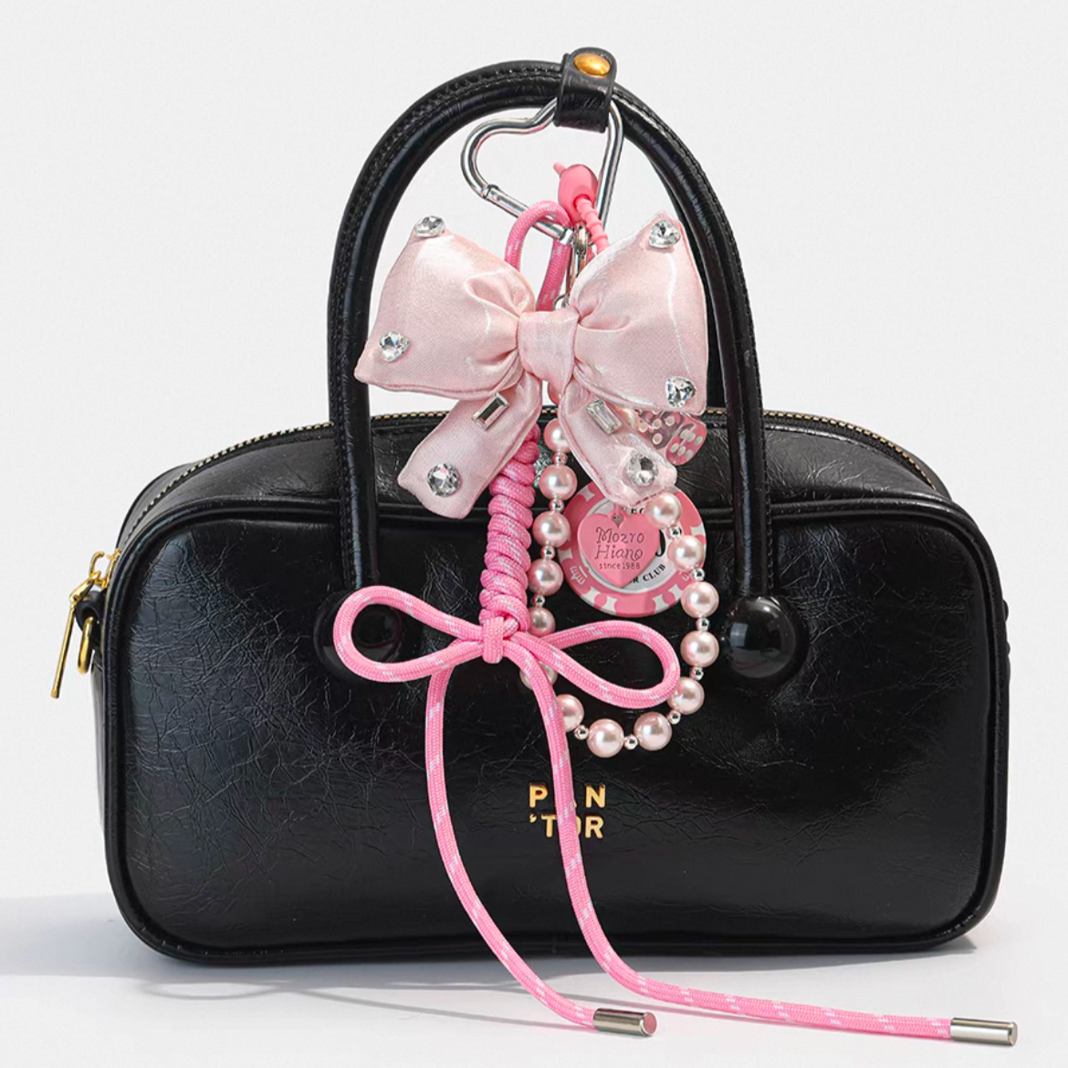 LuckyPink Bow Charm