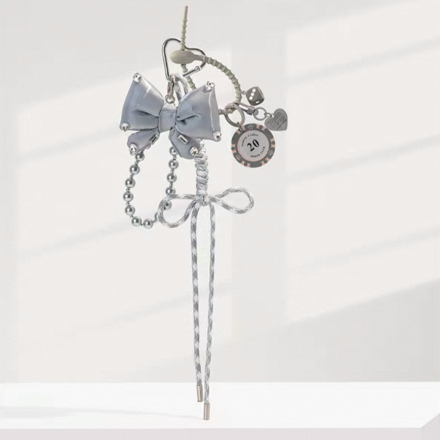 LuckyPink Bow Charm