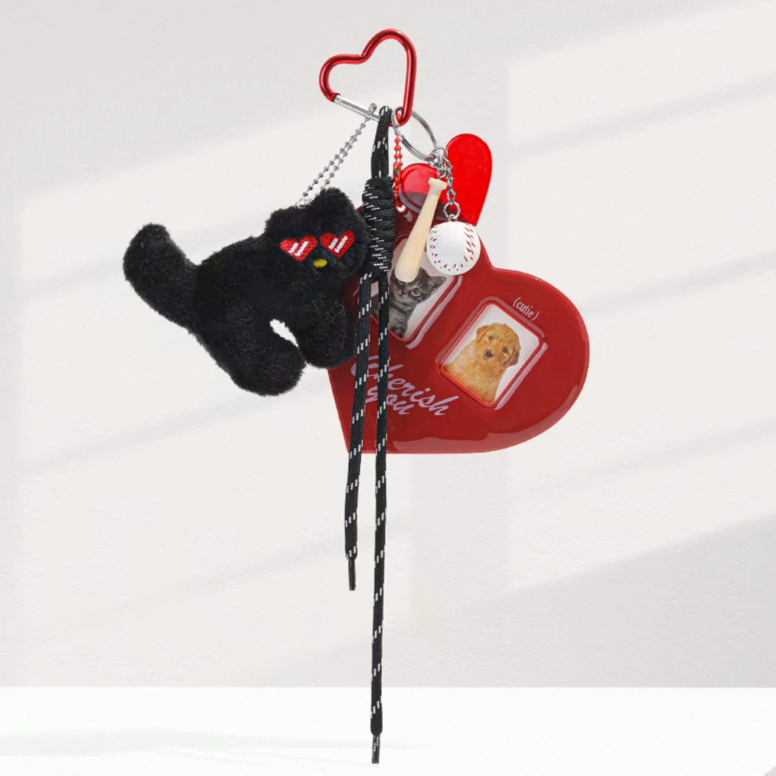 Scarlet Snap Keychain