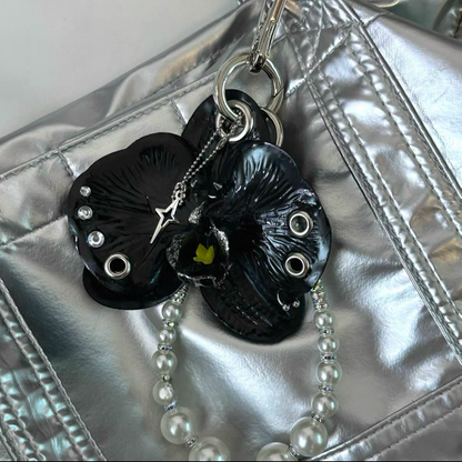Midnight Orchid Charm