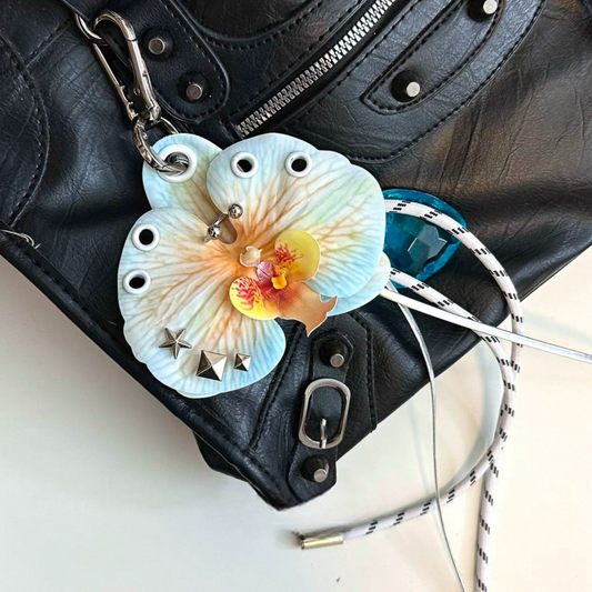 Midnight Orchid Charm