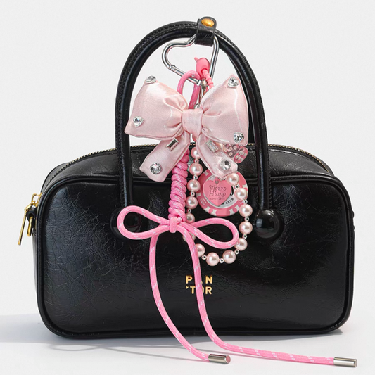 LuckyPink Bow Charm