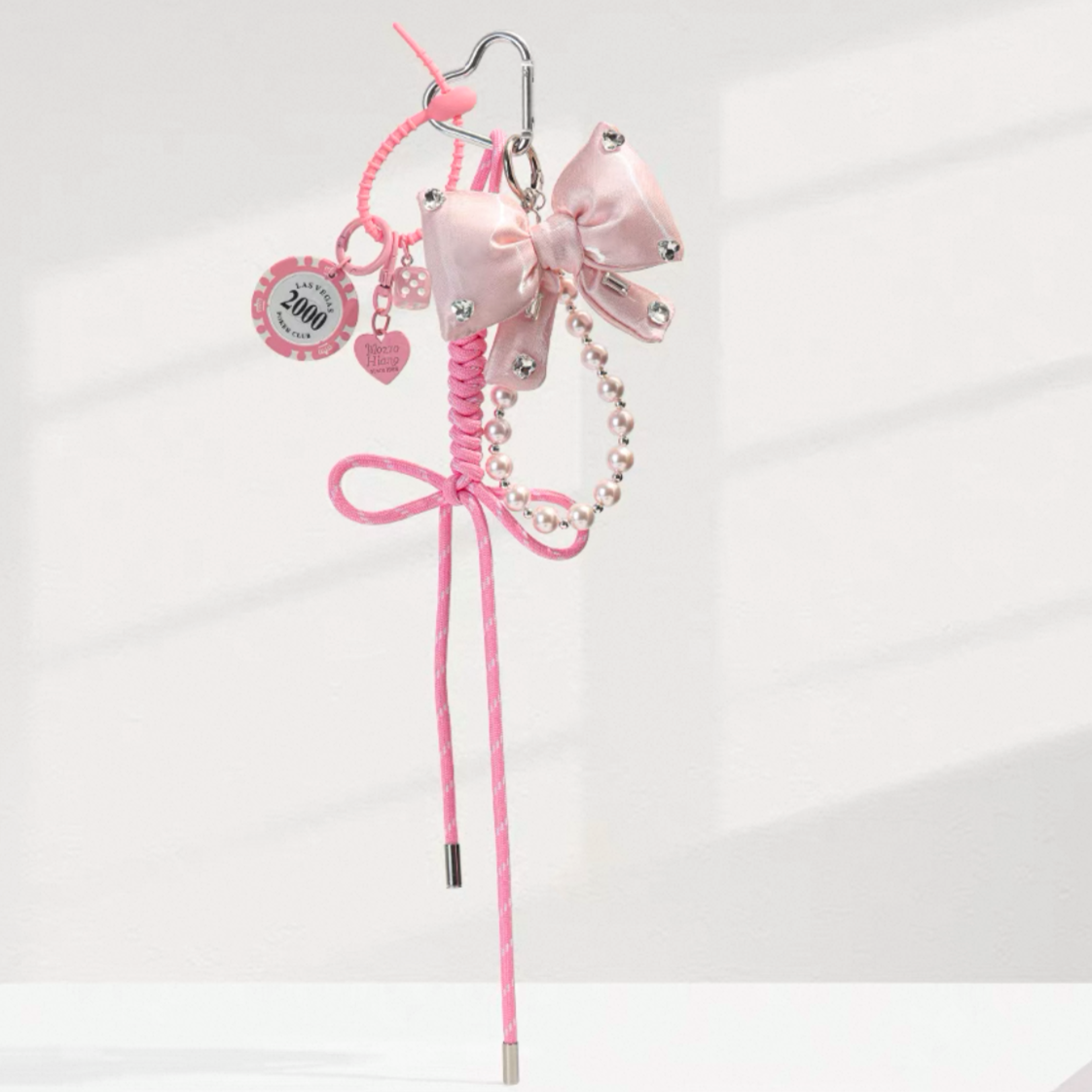 LuckyPink Bow Charm